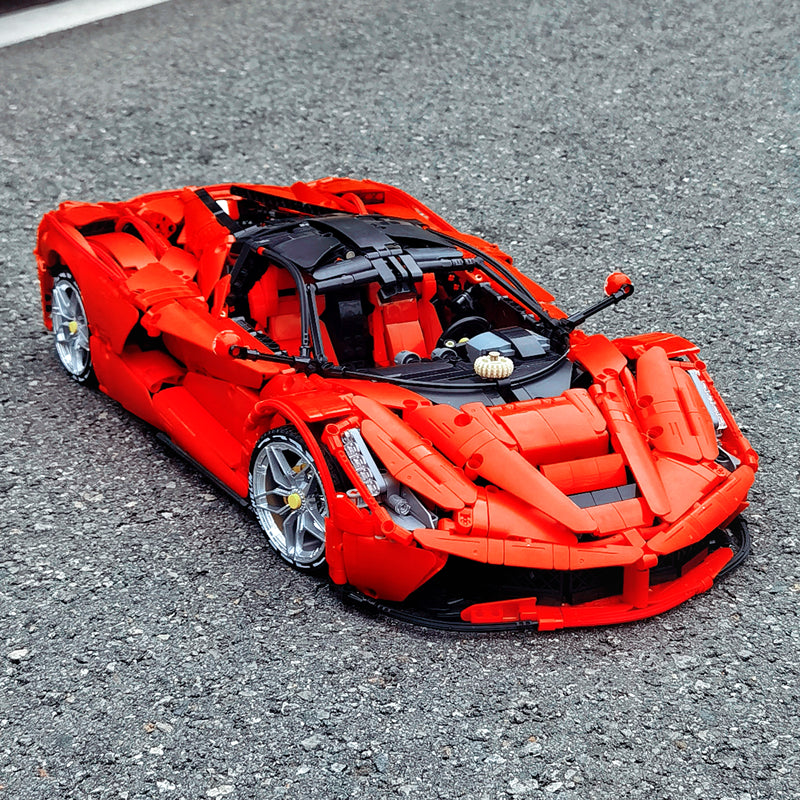 Trilumity LaFerrari C6 Sportcar, Fully Detailed Simulation Building Block Set, 1:8 Scale, Remote Control, 4,739-Piece