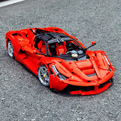 Trilumity LaFerrari C6 Sportcar, Fully Detailed Simulation Building Block Set, 1:8 Scale, Remote Control, 4,739-Piece