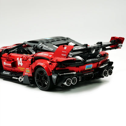 Trilumity Building Block Set: 1:8 Aston Martin Vulcan | Paint Pearl Red Edition | 3794+-Piece