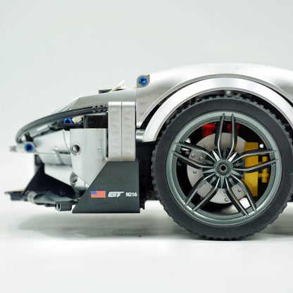 Trilumity Building Block Set: 1: 8 Ford GT Silver Supercar (3056-Piece)