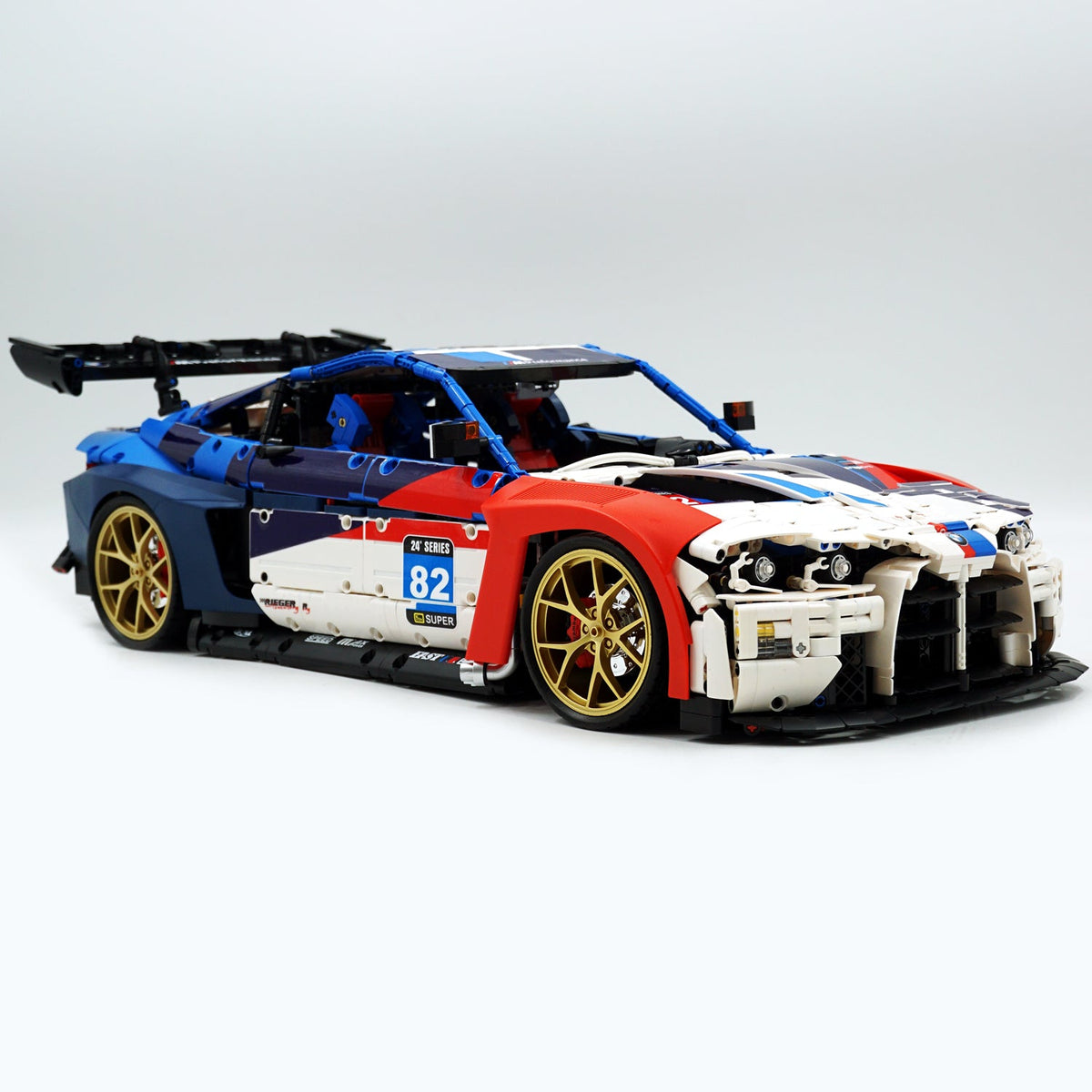 Trilumity Building Block Set: 1: 8 BMW M4 GT3 Building Set, Fully Detailed Simulation, The Ultimate Collectible (4556Piece)