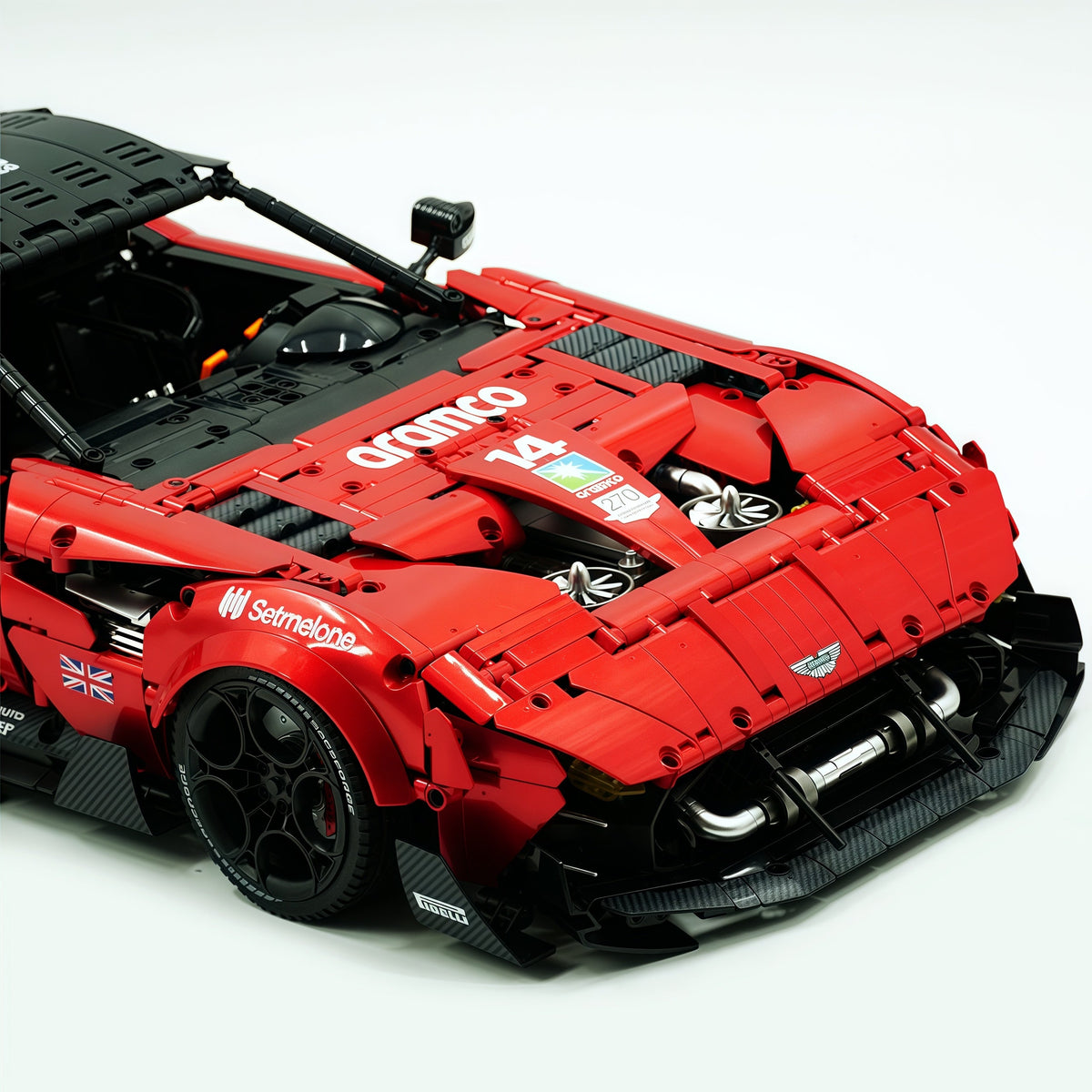 Trilumity Building Block Set: 1:8 Aston Martin Vulcan | Paint Pearl Red Edition | 3794+-Piece