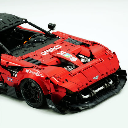Trilumity Building Block Set: 1:8 Aston Martin Vulcan | Paint Pearl Red Edition | 3794+-Piece