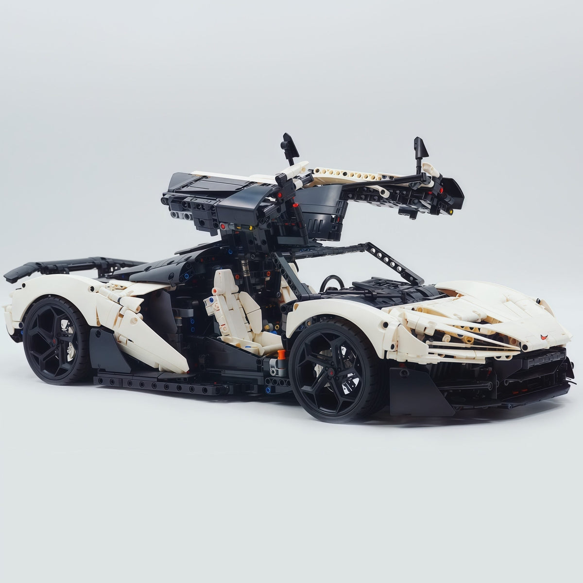 Trilumity Motorized Building Block Set: 1:8 The Ultimate British Woking Hypercar | White Custom Edition | Shipped in Original Gift Box (4200+-Piece)