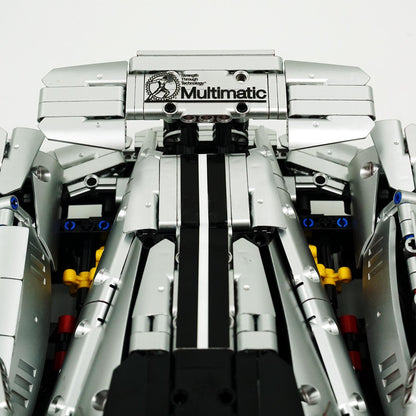 Trilumity Building Block Set: 1: 8 Ford GT Silver Supercar (3056-Piece)