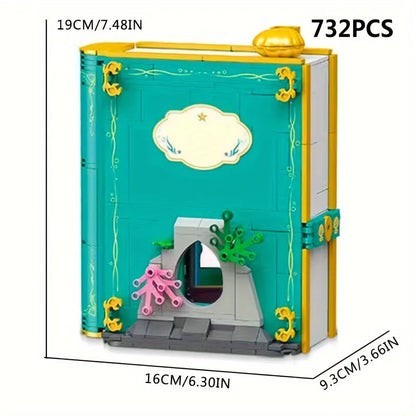 JieStar Building Block Set: The Little Mermaid 3D Book, Model JJ9055