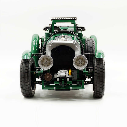 Trilumity Motorized Building Block Set: 1:8 Bentley Blower Junior | Vintage Aesthetic City Car Set (3918+-Piece)