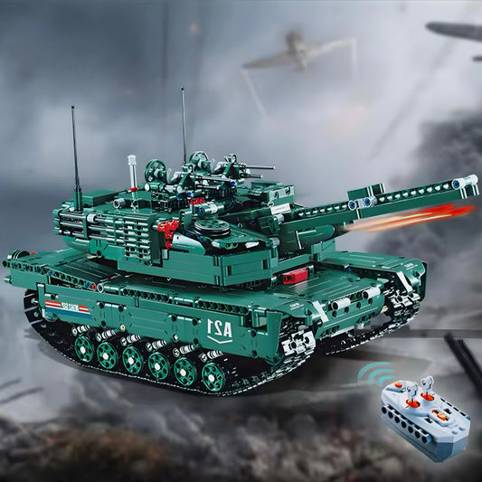 Trilumity M1-A2 Tank Building Block Set, Remote Control, 1,502-Piece
