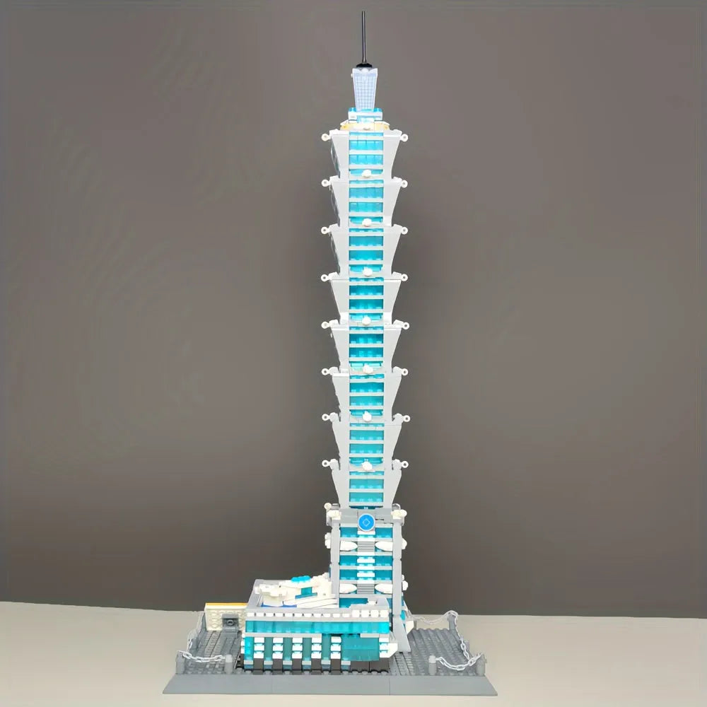 Wange MOC Building Block Set: Taipei 101 Tower, Model 5221