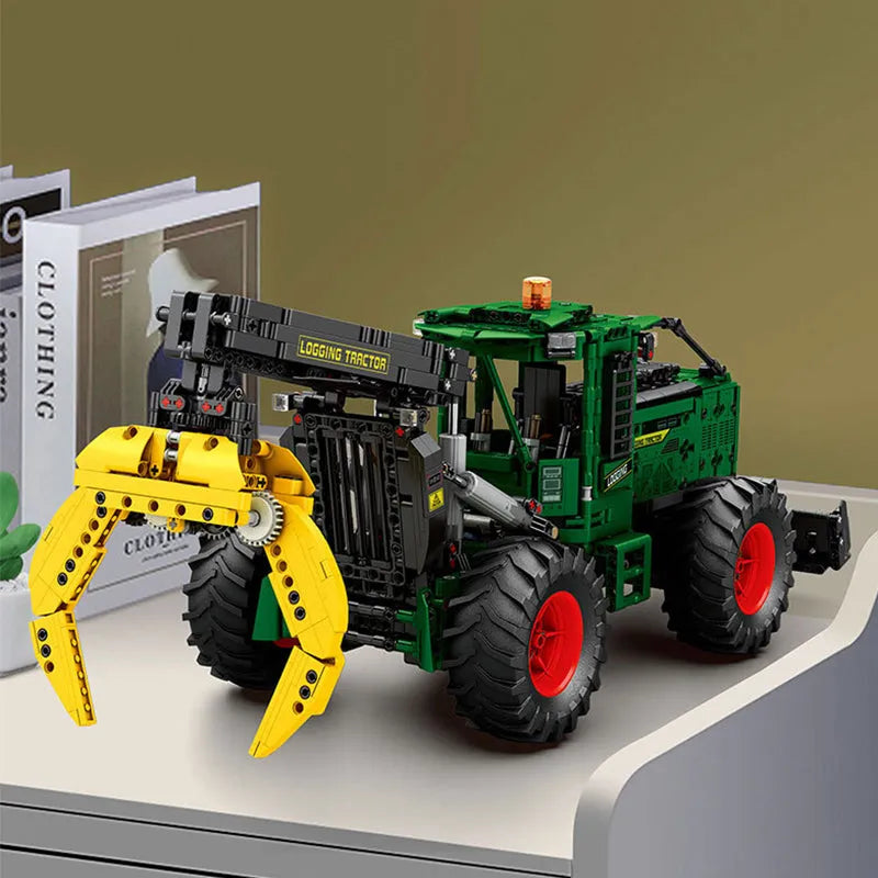 Reobrix MOC Building Block Set: Motorized Log Skidder, Model RE22027