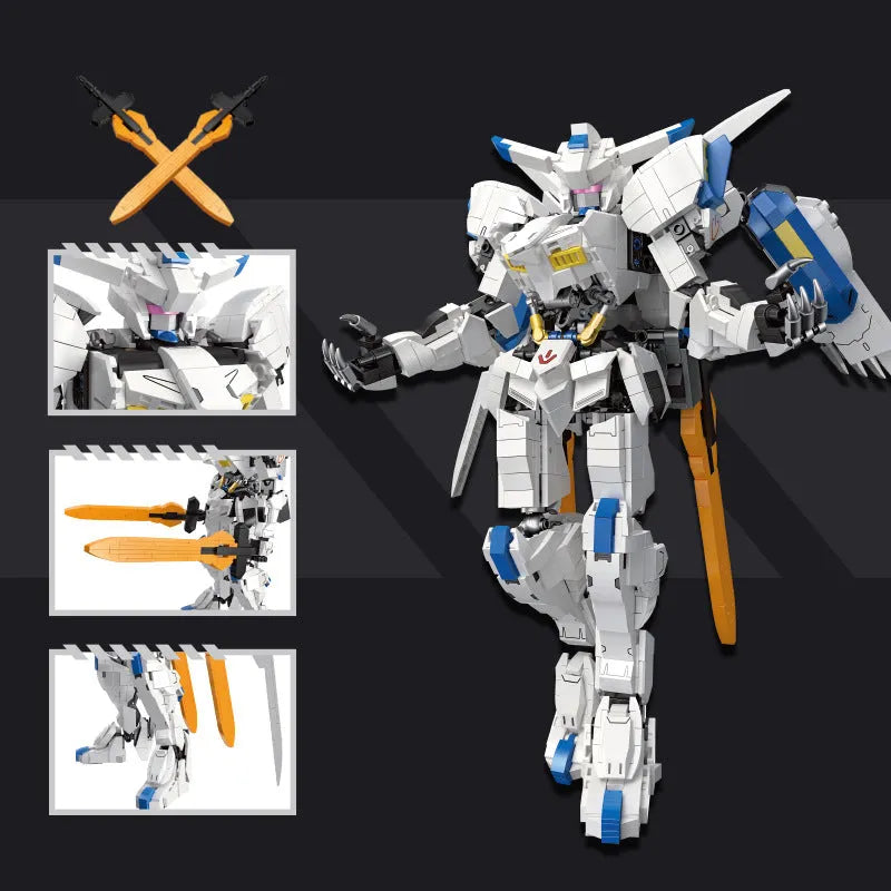 JieStar MOC Building Block Set: Super Hero MOC Bael Mecha Robot Warrior, Model 58032