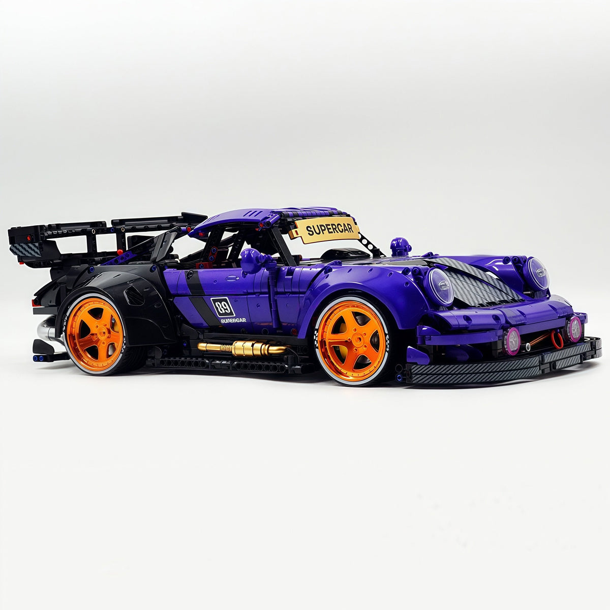 Trilumity Motorized Building Block Set: The Ultimate Widebody Porsche 964 RWB, Widebody German Coupe (3950-Piece)