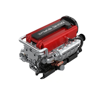 Trilumity Motorized Building Block Set: 🏁 4G63t | L4 Japanese Engine | Turbocharged Performance Model | 917-Piece