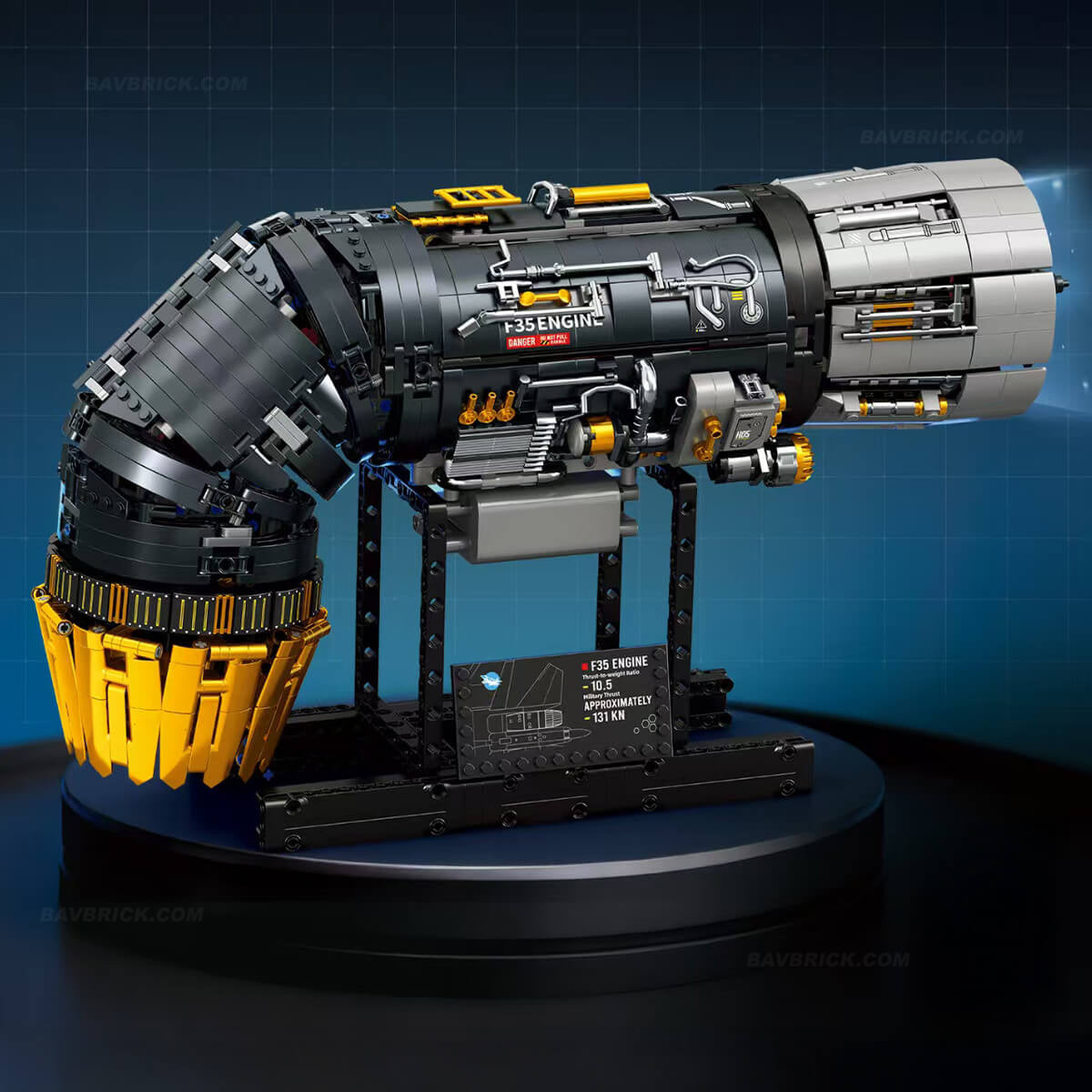 Trilumity Building Block Set: Motorised F35 Turbine Engine (1812Piece)