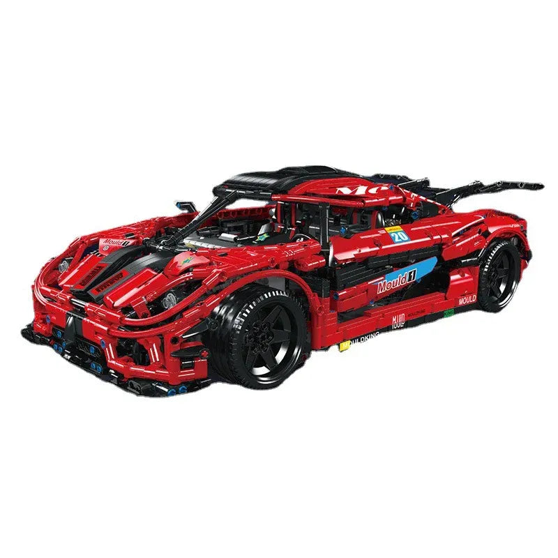 Mould King MOC Motorized Building Block Set: Koenigsegg One Super Racing Car, Model K13121