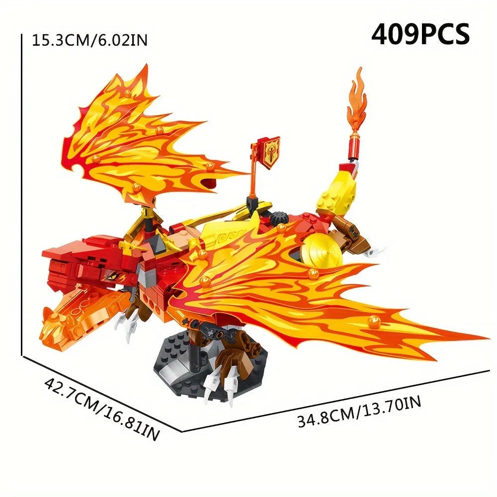 JieStar MOC Building Block Set: Movie Fire Dragon, Model JJ9019
