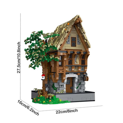 MORK MOC Building Block Set: Medieval Black Smith, Model 033031