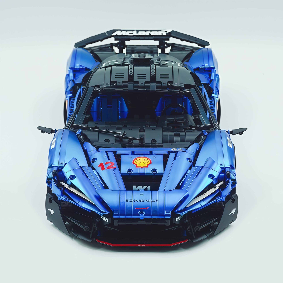 Trilumity Motorized Building Block Set: 1:8 The Ultimate British Woking Hypercar | Electric Sapphire Blue Custom Edition | Shipped in Original Gift