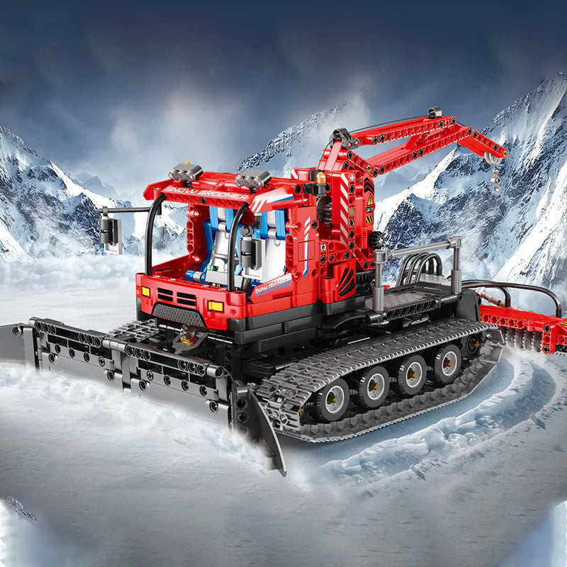 Trilumity Snow Groomer Building Block Set, Remote Control, 1,100-Piece