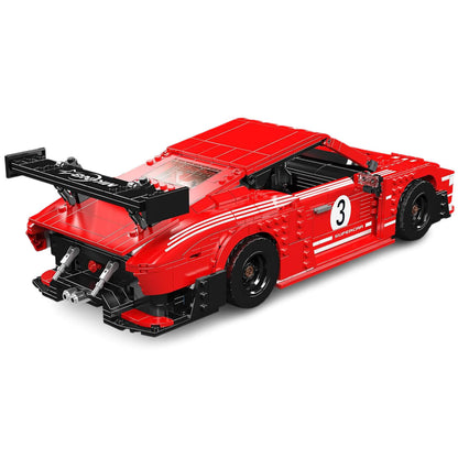 Trilumity Building Block Set: The Legendary German Porsche 935 Endurance Racecar (1717-Piece)