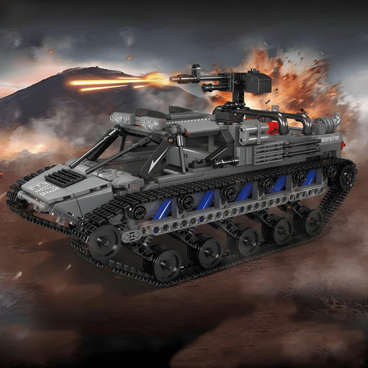Trilumity All Terrain Military Tank EV2 Building Block Set, Remote Control, 1,047-Piece