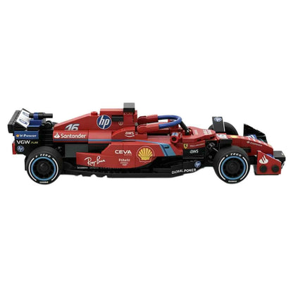 Trilumity Building Block Set: 1:24 Ferrari Sf24 F1 Racing Car | Includes a Complete Set of Stickers (291Piece)