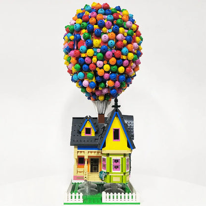 JieStar MOC Building Block Set: Balloon Up House, Model JJ9047