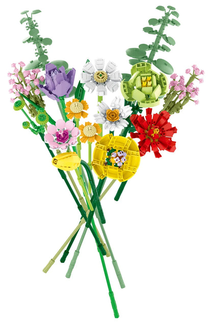 MORK MOC Building Block Set: Flowers Bouquet, Model 034003