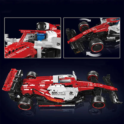 Mould King MOC Building Block Set: Motorized MOC F1 Arrow Racing Car, Model 13151