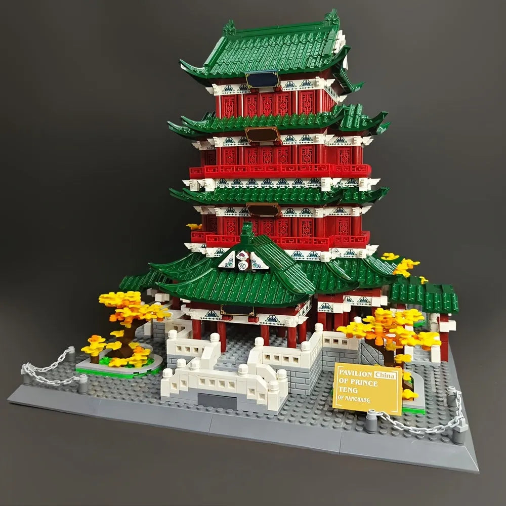 Wange Building Block Set: Famous Pavilion of Prince Teng, Model 7212