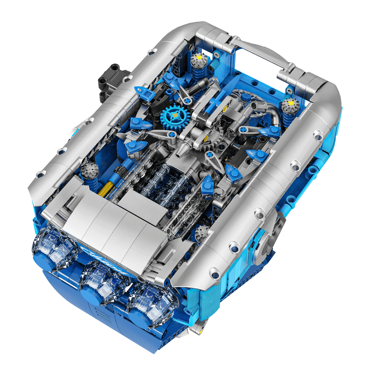 Trilumity The V16 Tourbillon Building Block Set, 1:1 Scale, 1,005-Piece