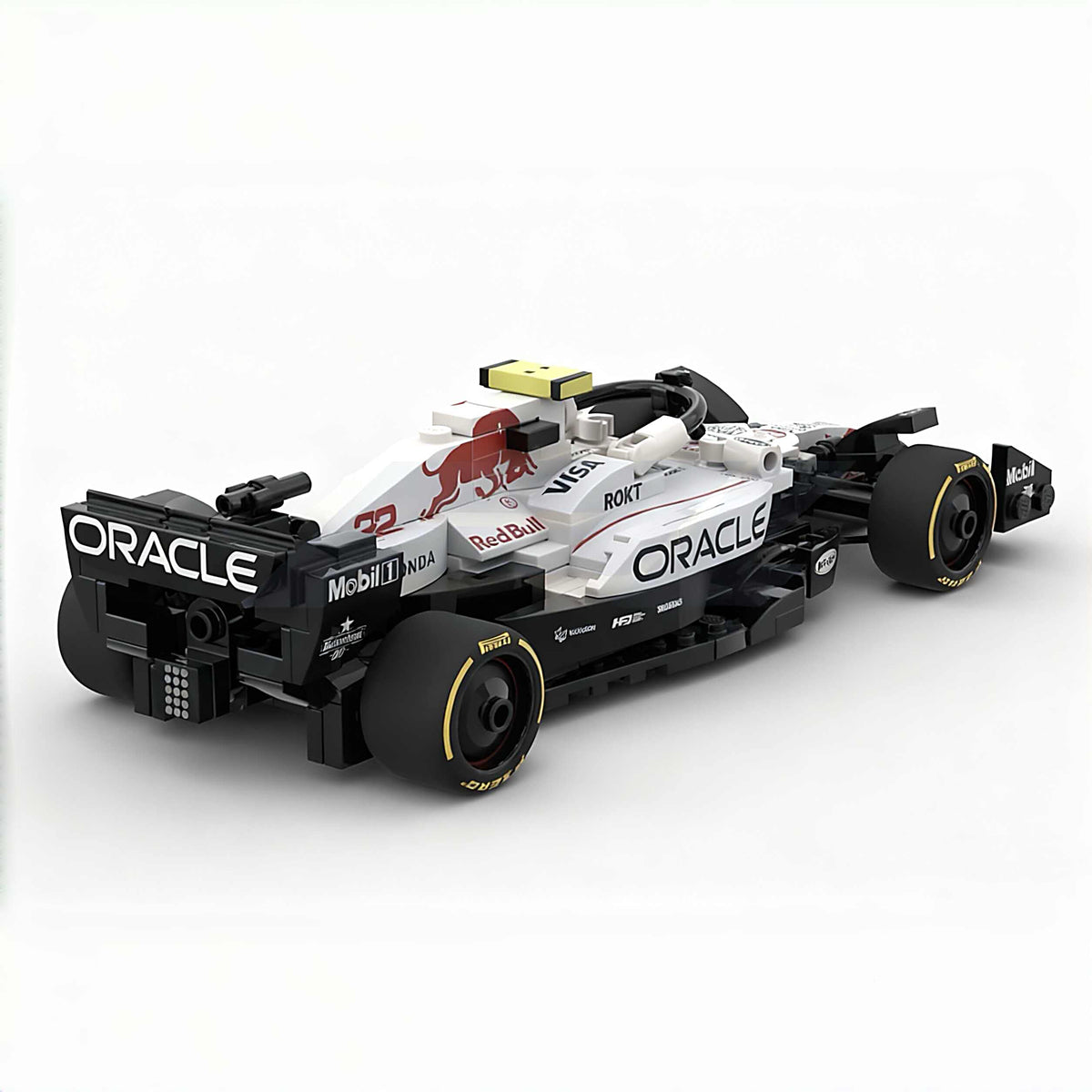 Trilumity Building Block Set: Oracle Red Bull Racing Rb21 F1 Car | Includes a Complete Set of White Champion Stickers| 293Piece