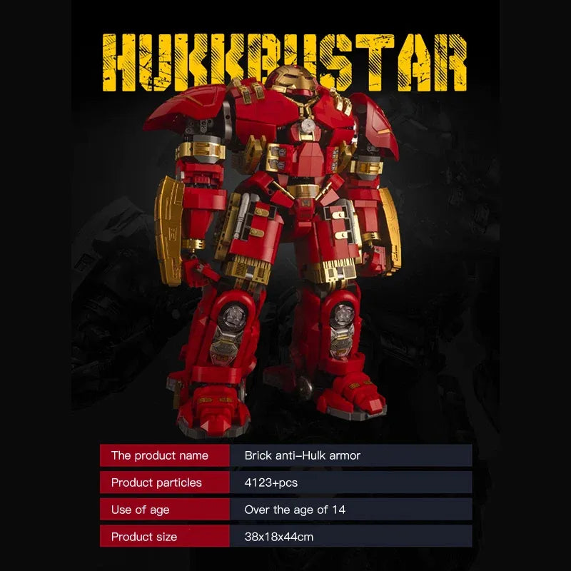 MOC Building Block Set: Mech MOC MK44 Hulkbuster Armor Robot, Model V5004