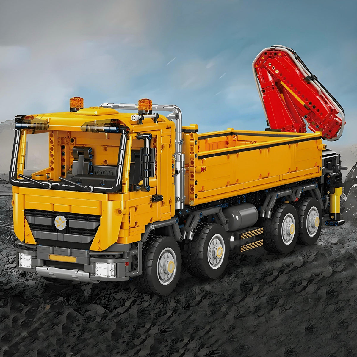 Trilumity Crane Truck Building Block Set, Remote Control, 4,012-Piece