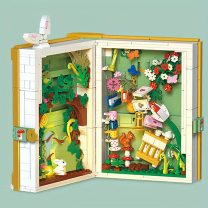 JieStar Building Block Set: Alice In Wonderland 3D Book, Model JJ9056