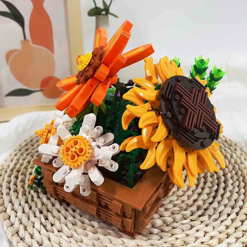 JieStar MOC Building Block Set: Creeper Plant Potted, Model JJ9034