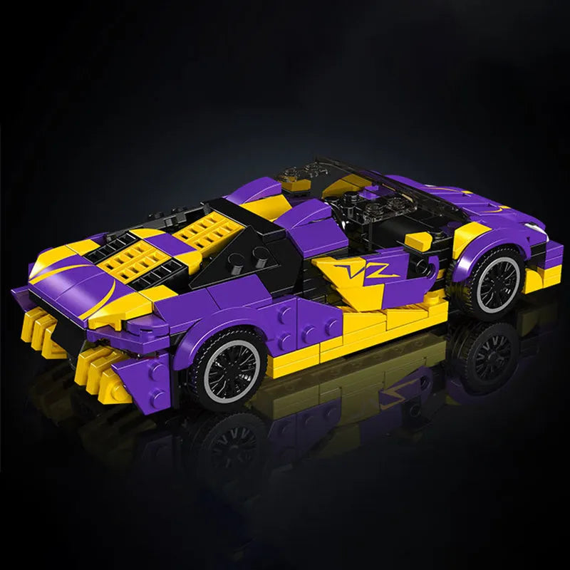 Mould King Building Block Set: Mini Centennial Bull Car Speed Champions, Model K27054