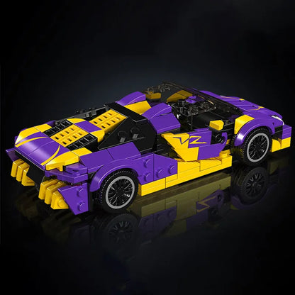 Mould King Building Block Set: Mini Centennial Bull Car Speed Champions, Model K27054