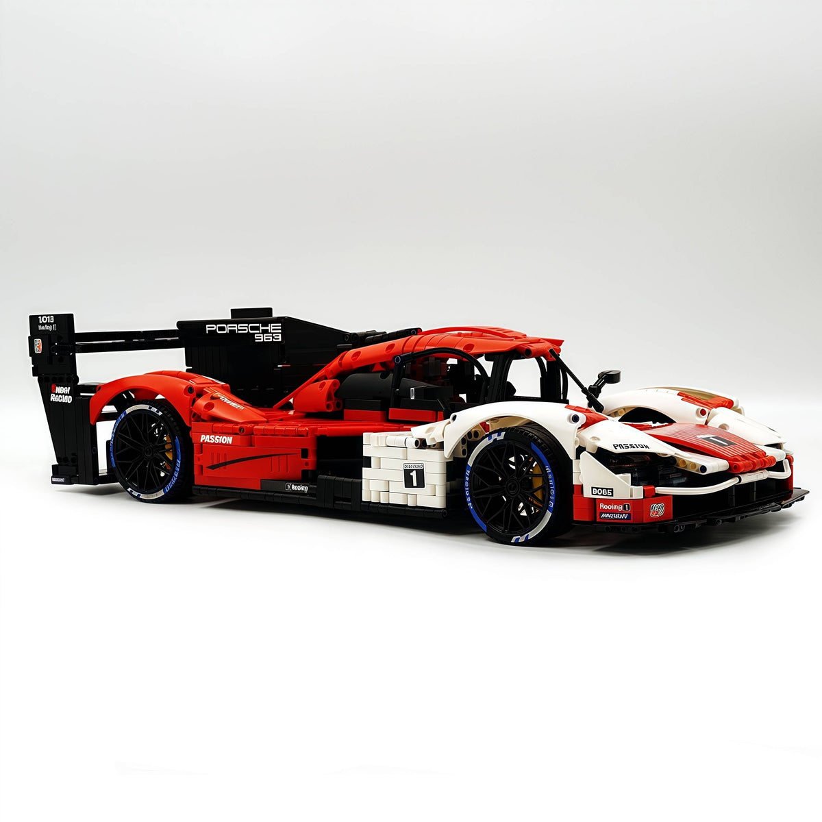 Trilumity Building Block Set: 1: 8 Porsche 963 Racing Car, Iconic Design and Authentic Details (3460-Piece)
