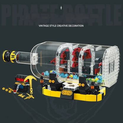 JieStar Building Block Set: Ship In A Bottle, Model JJ9026