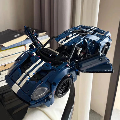 MOC Building Block Set: 2022 Ford GT Racing Sports Car, Model 36002