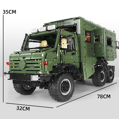 Trilumity Building Block Set: 1:8 Remote-Controlled Mercedes Unimog Expedition Truck | Fully Motorized Collector’s Edition (6689-Piece)