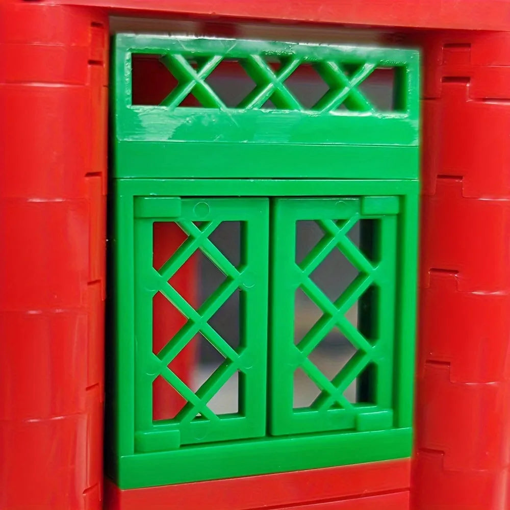 Wange MOC Building Block Set: Japanese City Temple, Model 6212