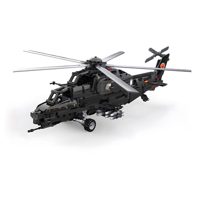 Trilumity WZ-10 Helicopter Building Block Set, Remote Control, 1,029-Piece