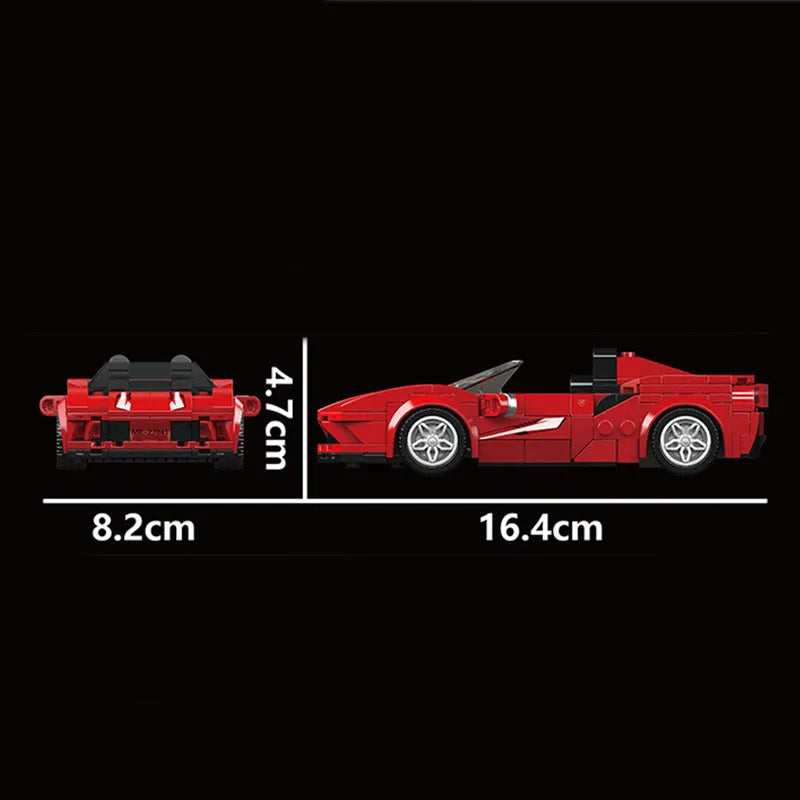 Mould King Building Block Set: Mini Ferrari F8 Speed Champions Racers, Model K27041