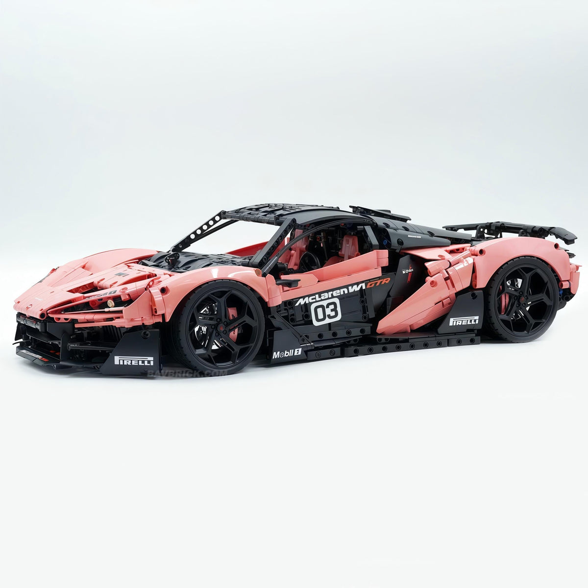 Trilumity Motorized Building Block Set: 1:8 The Ultimate British Woking Hypercar | Misty Rose Custom Edition | Shipped in Original Gift Box
