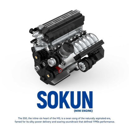 Trilumity Building Block Set: BMW M3 S50 Engine | Home Decor (292-Piece)