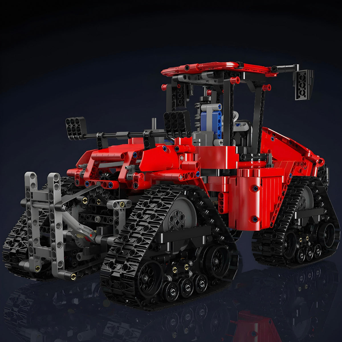Trilumity Pneumatic Crawler Tractor Building Block Set, Remote Control, 1,698-Piece