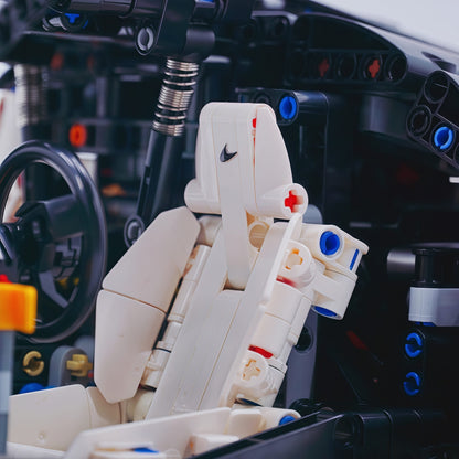 Trilumity Motorized Building Block Set: 1:8 The Ultimate British Woking Hypercar | White Custom Edition | Shipped in Original Gift Box (4200+-Piece)
