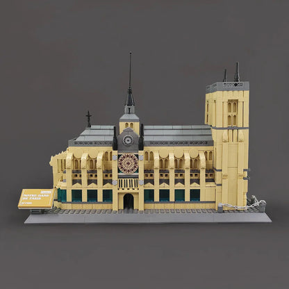 Wange MOC Building Block Set: Paris Notre Dame Cathedral, Model 5210
